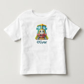 T-shirt Pour Les Tous Petits Garçons de train mignons (Devant)
