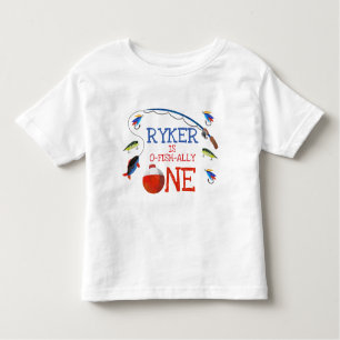 T-shirt Pour Les Tous Petits Garçons Pêche o-poisson-allié un 1er anniversaire 
