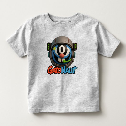 T-shirt Pour Les Tous Petits "GatoNaut : Vibes spatiales uniquement" (Devant)