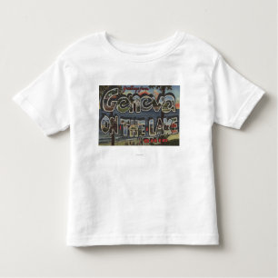 T-shirt Pour Les Tous Petits Genève-sur-le-Lac, Ohio - grandes scènes de lettre