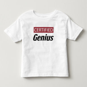 T-shirt Pour Les Tous Petits Génie certifié