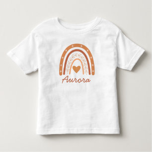 T-shirt Pour Les Tous Petits Genre Neutre Terracotta boho rainbow coutume
