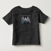 T-shirt Pour Les Tous Petits Geometry Triangles Misty Fores (Devant)