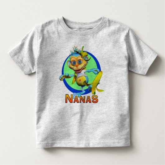 T-shirt Pour Les Tous Petits GiggleBellies Nanas le singe (Devant)