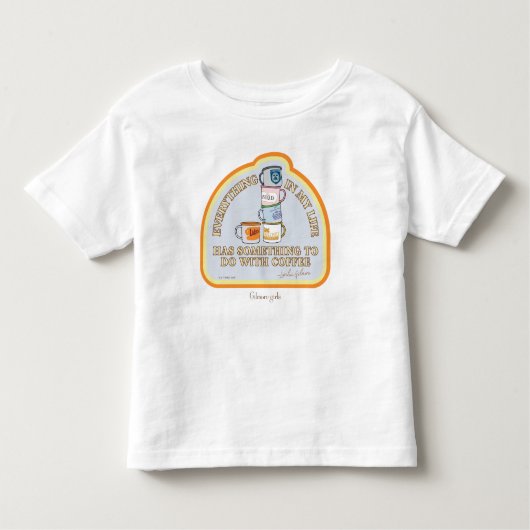 T-shirt Pour Les Tous Petits Gilmore Girls | Citation Café Graphique (Devant)