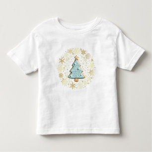 T-shirt Pour Les Tous Petits Gingerbread Cookie, Golden Christmas