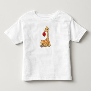 T-shirt Pour Les Tous Petits Girafe balloon