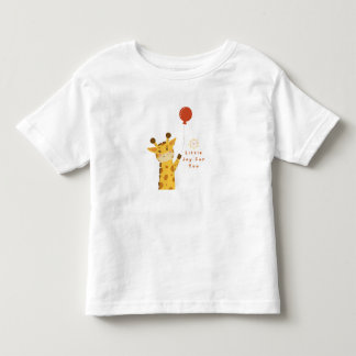 T-shirt Pour Les Tous Petits Girafe Mignon avec Ballon – Un Petit Bonheur pour