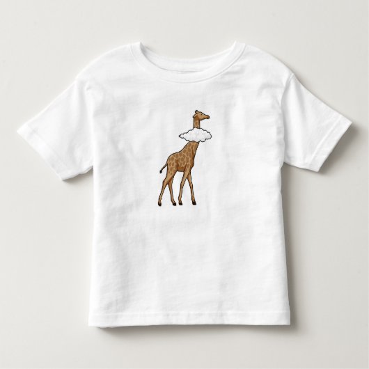 T-shirt Pour Les Tous Petits Giraffe avec nuage (Devant)