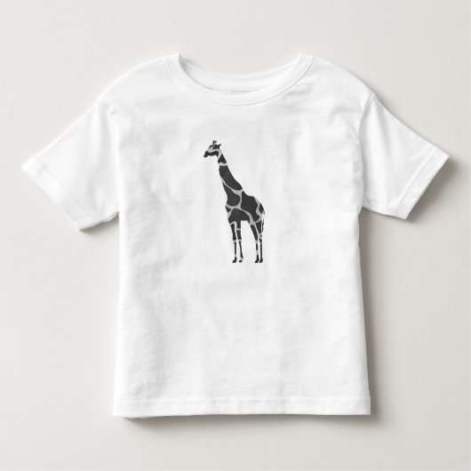 T-shirt Pour Les Tous Petits Giraffe Silhoutte noir et gris (Devant)