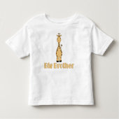 T-shirt Pour Les Tous Petits Giraffe Whimsical Big Brother (Devant)