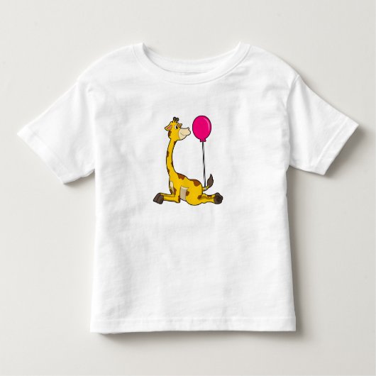 T-shirt Pour Les Tous Petits Giraffe with Balloon (Devant)