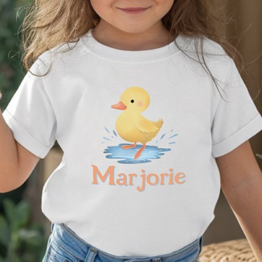 T-shirt Pour Les Tous Petits Girls Cute Kawaii Duckling Summer Farm