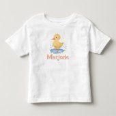 T-shirt Pour Les Tous Petits Girls Cute Kawaii Duckling Summer Farm (Devant)