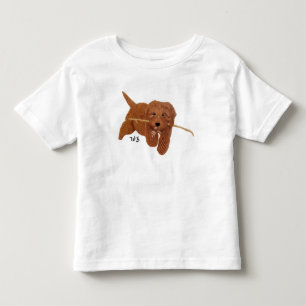T-shirt Pour Les Tous Petits Goldie Golden Doodle Blanc