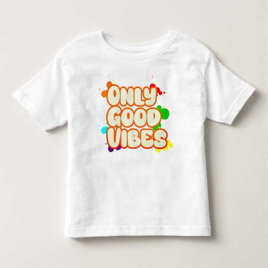 T-shirt Pour Les Tous Petits Good Vibes uniquement (Devant)