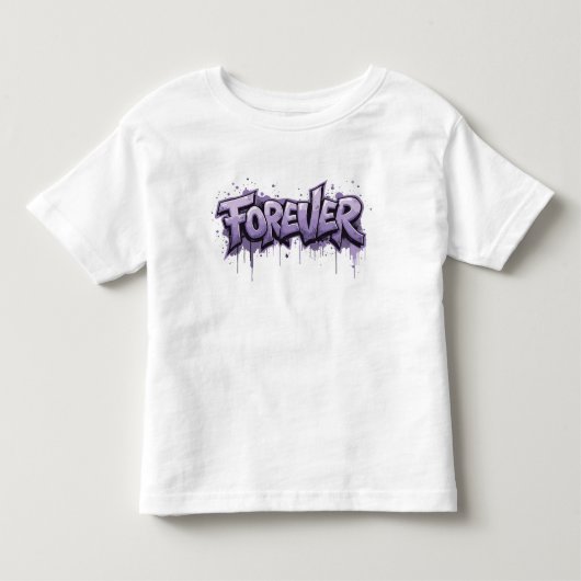 T-shirt Pour Les Tous Petits Graffiti Lavender Infinity "FOREVER" (Devant)