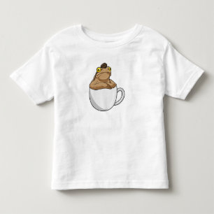 T-shirt Pour Les Tous Petits Graine de café Café Grenouille