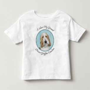 T-shirt Pour Les Tous Petits Grand Basset Griffon Vendeen - Art Chien original