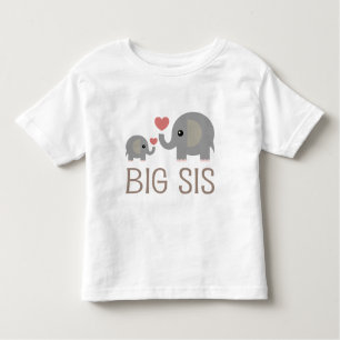 T-shirt Pour Les Tous Petits Grand coeur d'éléphant de SIS