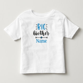 T-shirt Pour Les Tous Petits Grand Frère Nom Personnalisé Mignon