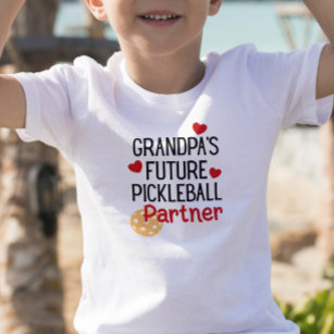 T-shirt Pour Les Tous Petits Grand-père partenaire de Pickleball de l'avenir Gr