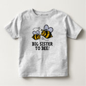 T-shirt Pour Les Tous Petits Grande Soeur À BEE (Devant)