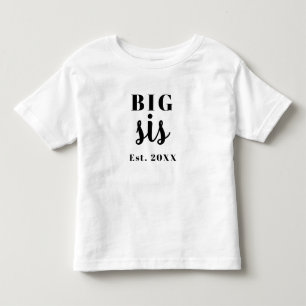 T-shirt Pour Les Tous Petits Grande Soeur Année