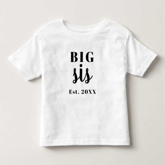 T-shirt Pour Les Tous Petits Grande sœur année (Devant)