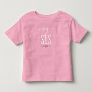 T-shirt Pour Les Tous Petits Grande Sœur   Annonce de naissance de bébé personn