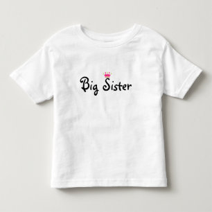 T-shirt Pour Les Tous Petits Grande Soeur Chemise avec Couronne sur le dos
