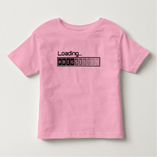 T-shirt Pour Les Tous Petits Grande soeur de chargement - rose