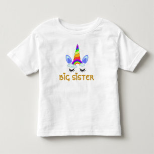 T-shirt Pour Les Tous Petits grande sœur licorne / petite sœur bébé