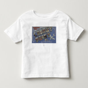 T-shirt Pour Les Tous Petits Grandes scènes de lettre - point de cerise, OR
