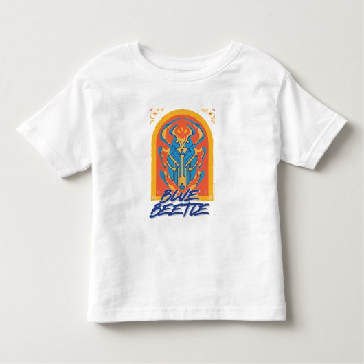 T-shirt Pour Les Tous Petits Graphique de Talavera de scarabée bleu (Devant)