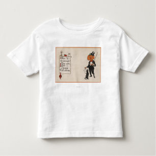 T-shirt Pour Les Tous Petits GreetingJack-O-Lanterne de Halloween dans Tux