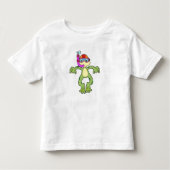 T-shirt Pour Les Tous Petits Grenouille à la plongée avec tuba (Devant)