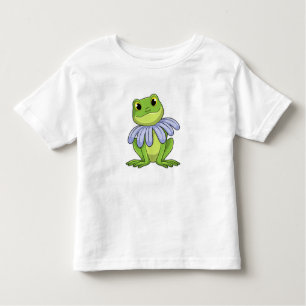 T-shirt Pour Les Tous Petits Grenouille avec marguerite