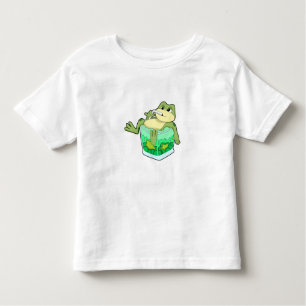T-shirt Pour Les Tous Petits Grenouille avec verre de jus