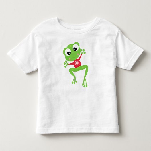 T-shirt Pour Les Tous Petits Grenouille d'hiver, Grenouille mignonne, Grenouill (Devant)