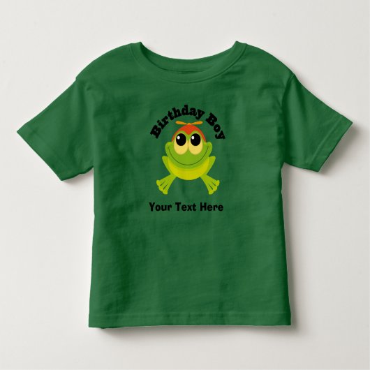 T-shirt Pour Les Tous Petits Grenouille Personnalisée (Devant)