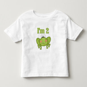 T-shirt Pour Les Tous Petits Grenouille verte j'ai deux ans