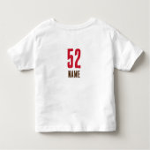 T-shirt Pour Les Tous Petits Gridiron Guardian de [Nom de l'équipe] #52 personn (Dos)