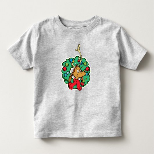 T-shirt Pour Les Tous Petits Grille | Max Christmas Wreath (Devant)