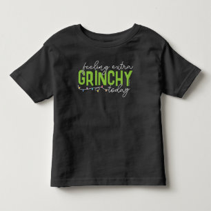 T-shirt Pour Les Tous Petits Grinch Je me sens particulièrement grincheux auj