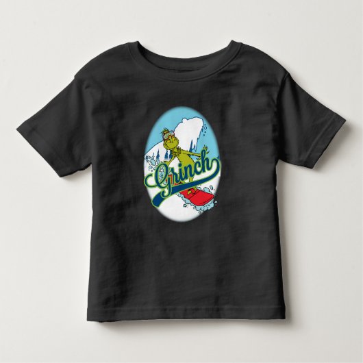 T-shirt Pour Les Tous Petits Grinch Snowboard (Devant)
