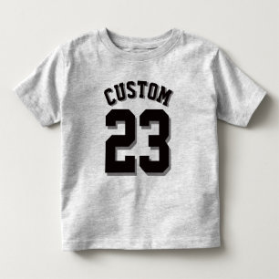 T-shirt Pour Les Tous Petits Gris et noir   Jersey du sport