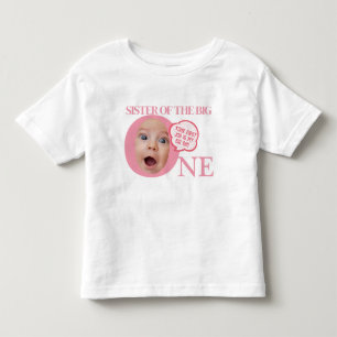 T-shirt Pour Les Tous Petits GROS SIS T pour 1er anniversaire ROSE