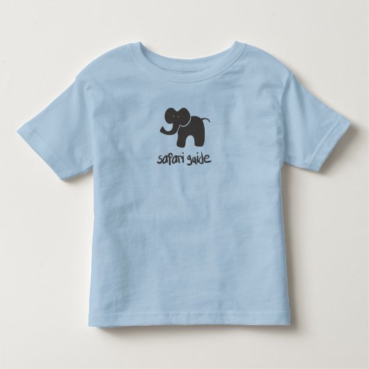 T-shirt Pour Les Tous Petits Guide de safari : Éléphant (Devant)