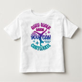 T-shirt Pour Les Tous Petits Gymnastique Cartouche Magenta Purple Turquoise (Devant)